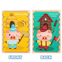 Montessori Wood Stripes™- Puzzle